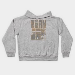 Tianjin, China City Map Typography - Bauhaus Kids Hoodie